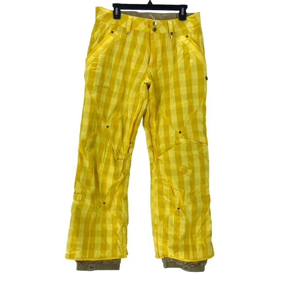 Burton Women’s Ski Snowboard Snow Pants Checkered Size Medium - Picture 14 of 15